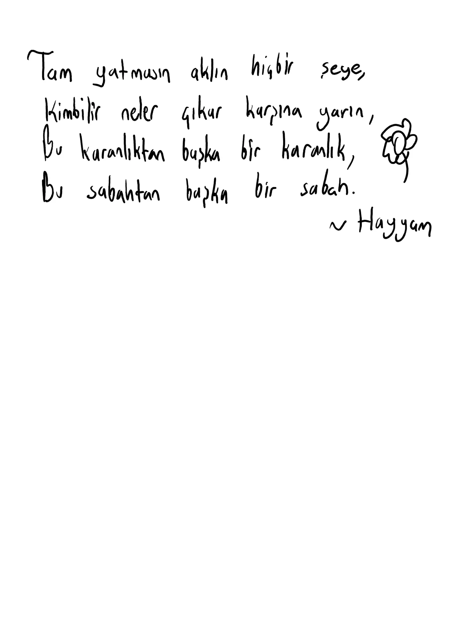 İlk, handwritten page 1